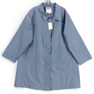 A New Day XXL Blue Water Resistant Lightweight Coat Nylon Recycled Lined NWT